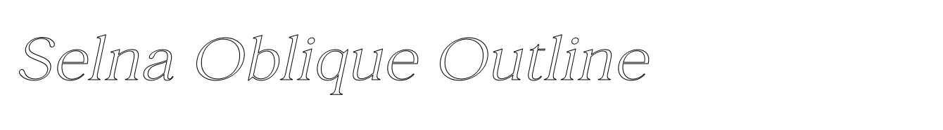 Selna Oblique Outline